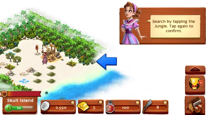 Skull Island Survival Story android App screenshot 2