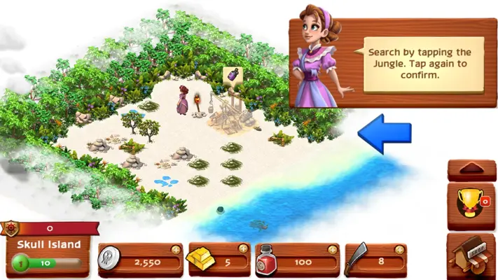 Skull Island Survival Story android App screenshot 3